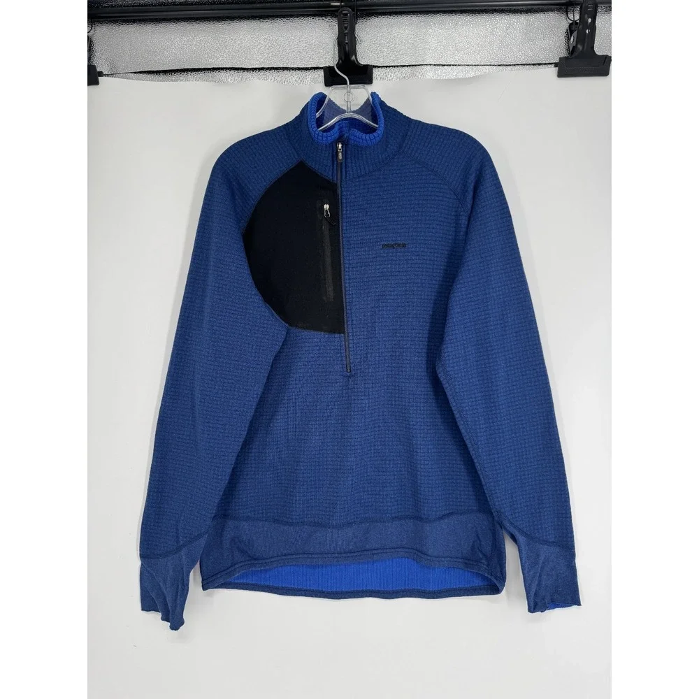 Patagonia R1 Flash Pullover Mens Large Half 1/2 Zip Vintage Thermal Lined 40103